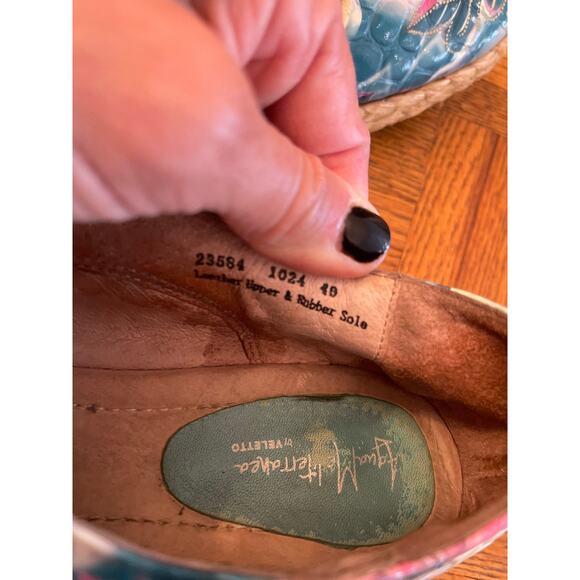 Via Mediterranean by Veletto lace up leather espadrille shoes size 40 - Picture 8 of 8